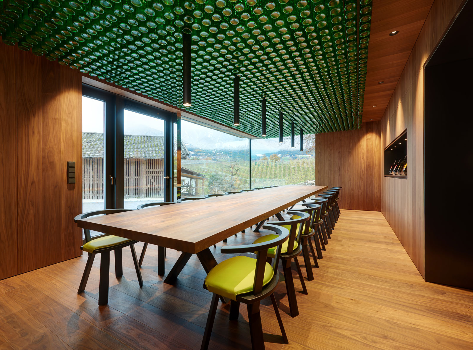 an exquisite wine tasting room for exquisite tipples